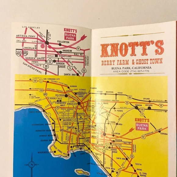 Vintage Knotts Berry Farm Ghost Town California Buena Park Brochures Pamphlets - Picture 8 of 10